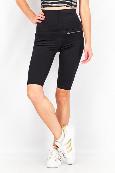 adidas Women Sportswear Fit Training High Waist Bike Shorts, Black