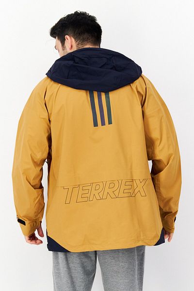 adidas Men Sportswear Fit Brand Logo Training Jacket, Brown