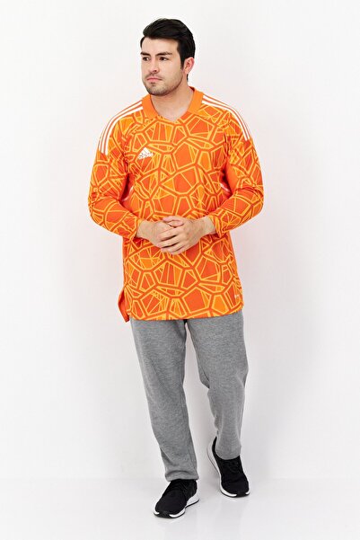 adidas Men Sportswear Fit Long Sleeve Training Jersey, Orange Combo