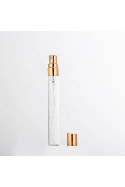 hediyeall Parfüm Şişesi Kolonya Şişesi Boş Fısfıs Sprey Şişe Sprey Gold Şişe 10 ml (5 ADET)