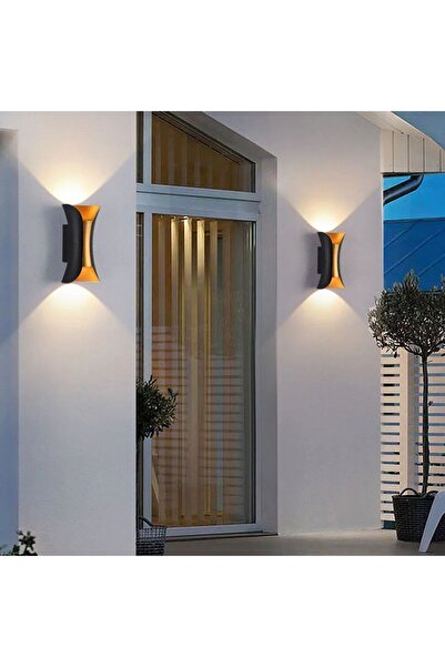 Noche Elektrikpark Atina Çift Yönlü Led Döküm Antrasit Dış Mekan Aplik