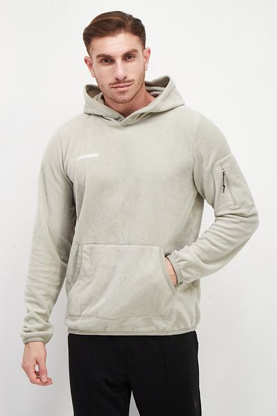 UMBRO Men Sportswear Fit Long Sleeve Running Hoodies, Light Grey