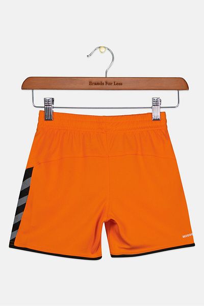 hummel Kids Boy Sportswear Fit Brand Logo Shorts, Orange