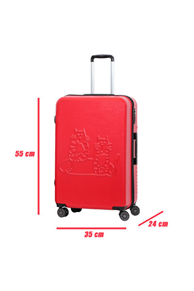 Biggdesign Cats Red Cabin Veľkosť 20" kufor