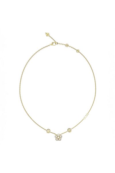 Guess Shining Winter Gold Necklace Jubn04470jwygt-u