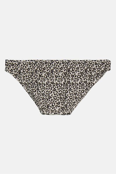 DOROTHY PERKINS Women Animal Print Bikini Bottom, Black
