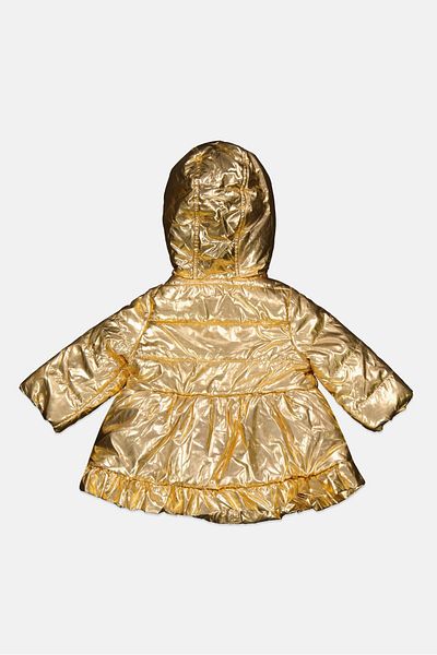 FIRST IMPRESSIONS Toddlers Girl Long Sleeves Plain Jacket, Gold