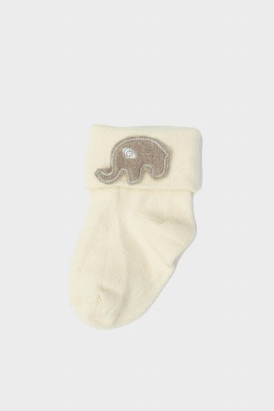 Layette Bg Store Baby Boy Ecru Socks 23Fw0Lt8022