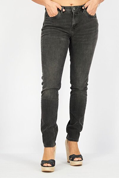 edc Women Slim Fit Solid Jeans, Wash Black