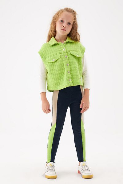 Tyess Bg Store Girl Green Vest 22Fw0Tj4714