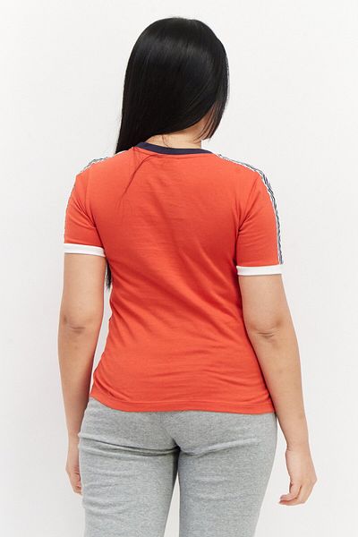 UMBRO Women Sportswear Fit Brand Logo Short Sleeve Outdoor T-shirt, Red