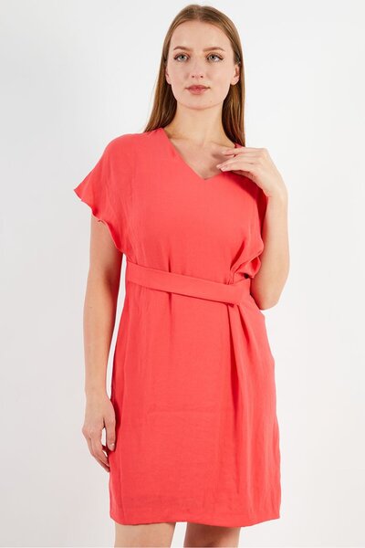 ONE STEP Women Plain Mini Dress, Pink