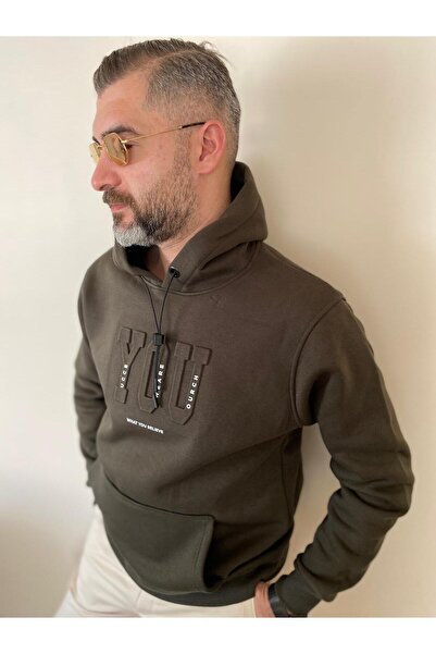 BENESSE три нитки з капюшоном, кишенями-кенгуру, флісовою підкладкою