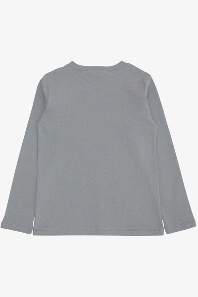 Breeze 9-14 Years Boy Gray Long Sleeve T-Shirt