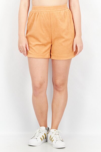 organic cotton Women Solid Basic Shorts, Orange