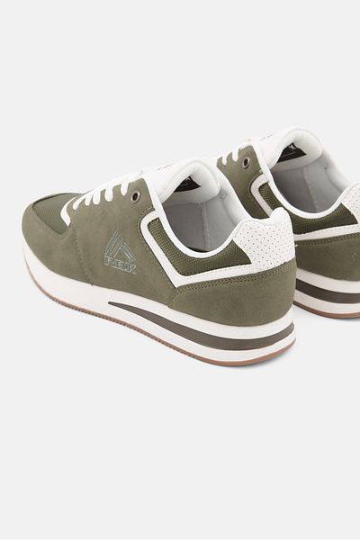RBX Men Lace Up Outdoor Shoes, Khaki Combo
