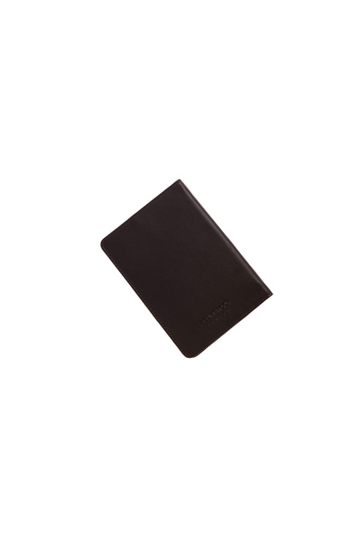 HELMBROOK Milton Genuine Leather Brown Unisex Leather Handcrafted Rfid Protection Passport Cover