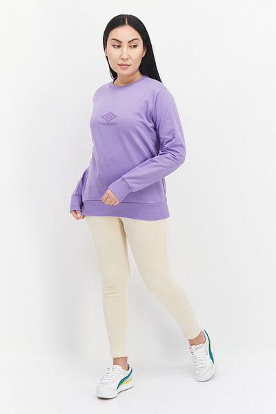 UMBRO Women Sportswear Fit Outdoor Fleece Sweatshirt, Purple