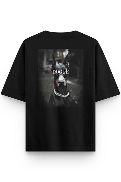Overoz Μπλουζάκι Doberman Dogue Back Printed Semi Oversize Dog 1235