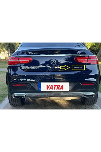 EDEXPORT GLE 350d Coupe 4Matic AMG Uyumlu 4Matic Krom Bagaj Yazısı 3M 3D ABS