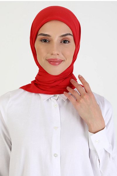 HAREM SCARF Red Harem Scarf Pearl Scarf