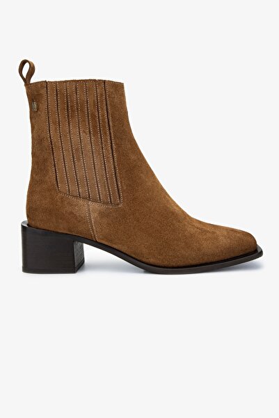 Valmenti Kadın Hakiki Deri Tütün Süet Casual Bot
