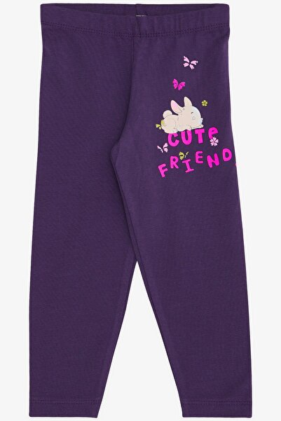 Breeze Baby Girl Tights Set Rabbit Printed 9 Months-3 Years, Lilac