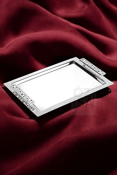 ÖzSa Home Tiamo Seljuk Premium 18/10 Stainless Steel - Promise Engagement and Tea Tray with Handles