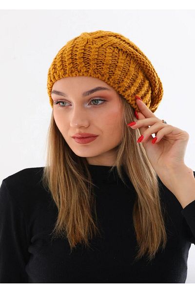 Wearflawless Women's Thick Knitted Pompom Beret