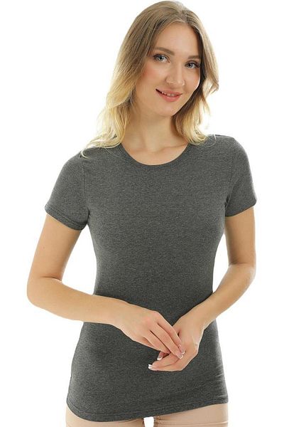 Almila Γυναικείο μπλουζάκι με κοντό μανίκι Crew Neck Slim Fit 2037
