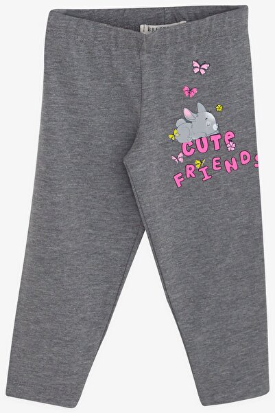 Breeze Baby Girl Tights Set Rabbit Printed 9 Months-3 Years, Powder