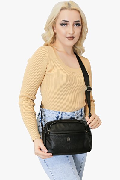 SOSELA 67-7081 Kadın Nilo Siyah Çarpraz Askılı Çanta