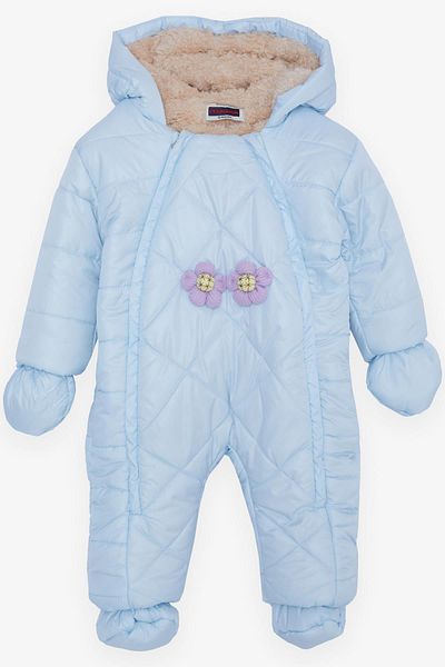 esso mandolin 9 Months-2 Years Baby Girl Astronaut Coat - Baby Blue with Hood and Accessories