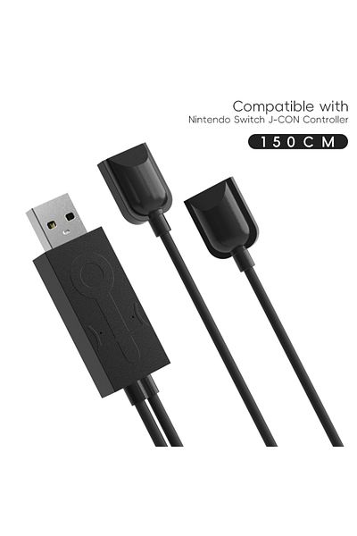 Choice Black Charger Cable For Joycon Controller 2 In 1 Joy Pad Charging Cable For Nintendo Switch/ Switch