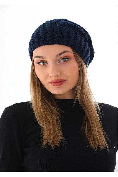 Wearflawless Women's Thick Knitted Pompom Beret