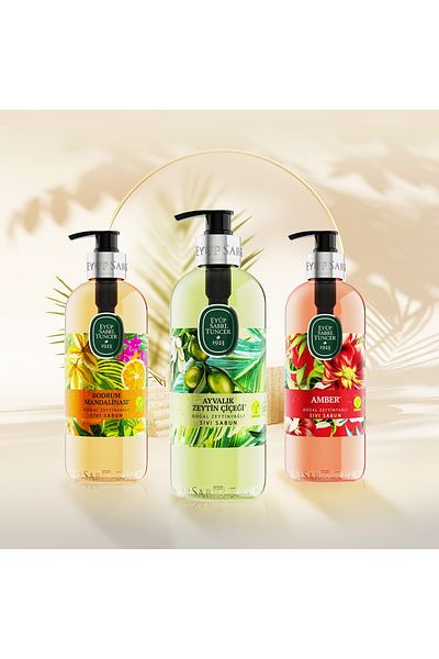 Eyüp Sabri Tuncer Eyüp Sabri Tuncer - Liquid Soaps, Bodrum Mandarinasi, Ayvalik Olive Flower and Amber 500ml X 3