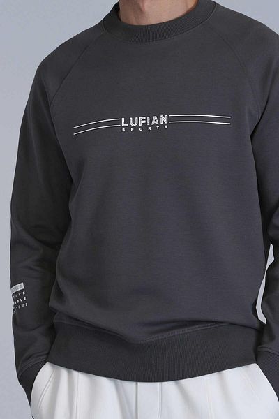Lufian Мъжки суичър Squire в цвят каки
