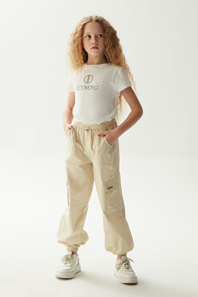 Iceberg Bg Store Girl's Beige Pants