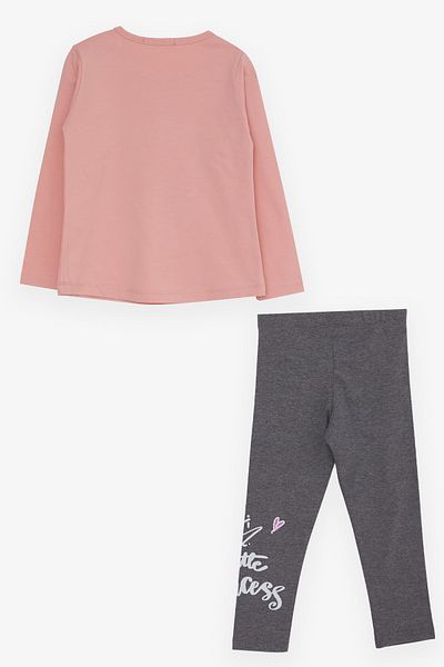 Breeze Girl's Tights Set, Printed, 1.5-5 Years, Salmon