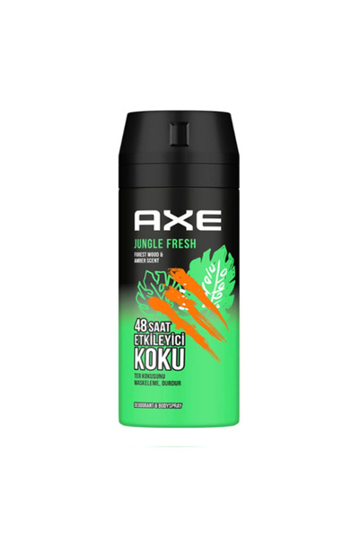 Axe Jungle Fresh Canopy Trees & Amber Scent 48 Saat Etkileyici Koku 150 ml