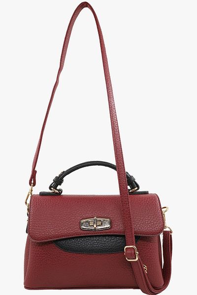 SOSELA 67-7155 Adela Claret Red Women's Crossbody Bag