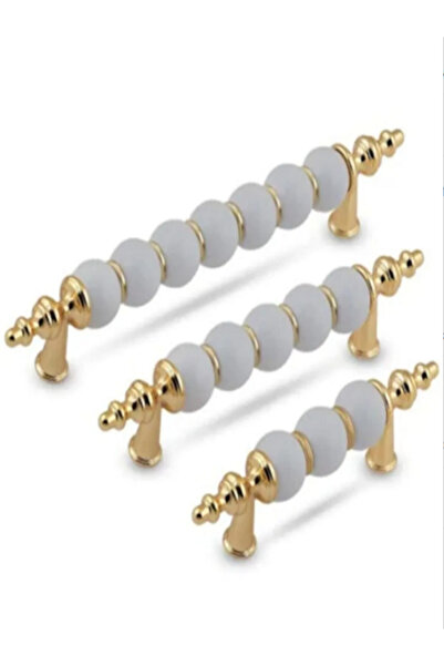 TRS MOBAKS Trs Lüx Polimer Altın Boncuk Kulp 64 Mm Dolap Çekmece Vestiyer