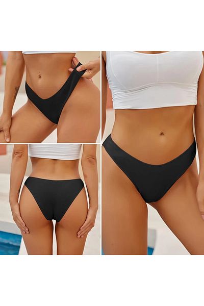 ARMİLLİA DİMODA Chiloți de bikini casual de damă 3 buc țesătură elastică din bumbac pieptănat în pachet premium