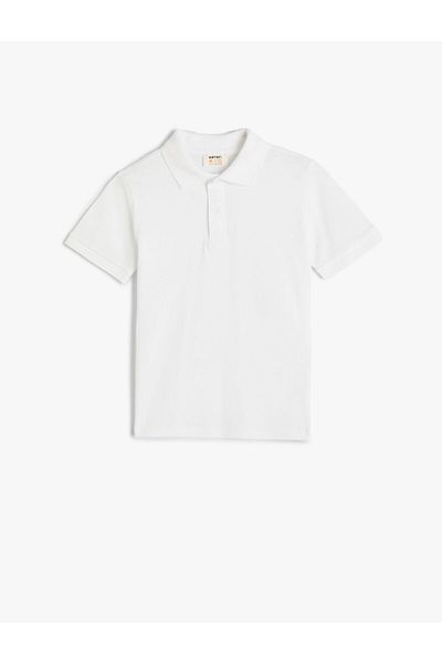 Koton Basic Polo Neck T-Shirt Short Sleeve Cotton