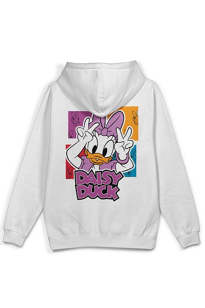 Overoz Суитшърт с качулка Daisy Duck Oversize, екрю, H1233