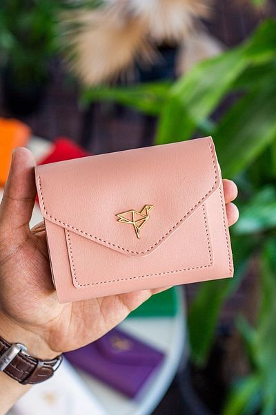Garbalia Colombia Vegan Leather Mini Powder Women's Wallet with Coin Eyes and Plenty of Card Holders