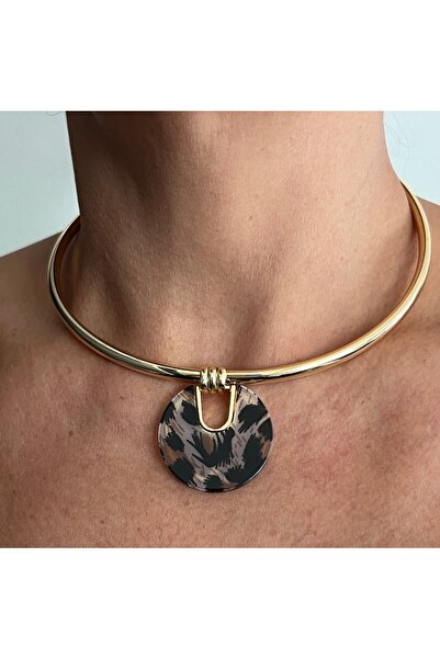 tones official Modern Leopard Print Serenay Collar Necklace