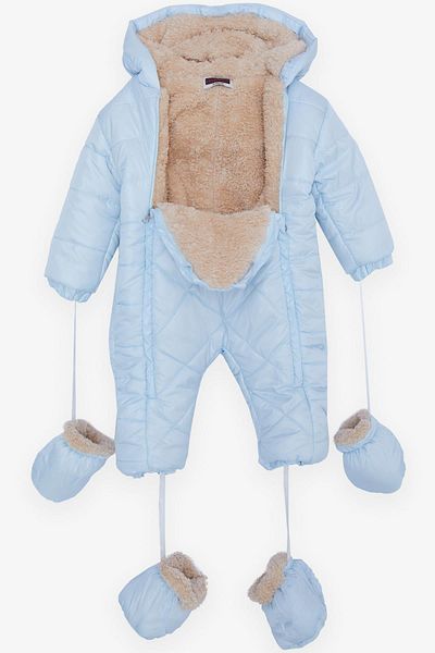 esso mandolin 9 Months-2 Years Baby Girl Astronaut Coat - Baby Blue with Hood and Accessories