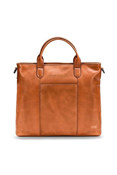 Farmhood Computer facial Memphis Handtasche Leder 37 cm