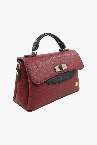 SOSELA 67-7155 Adela Claret Red Women's Crossbody Bag